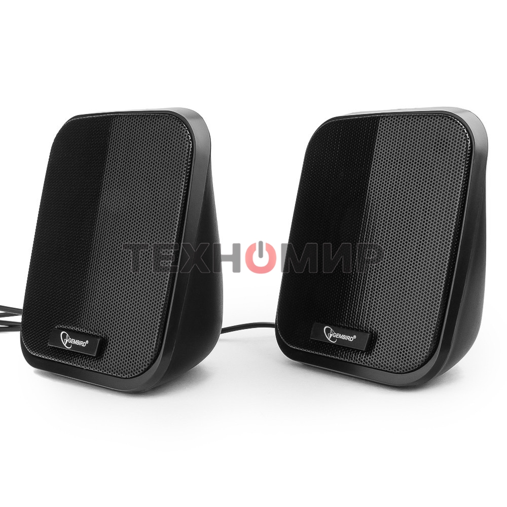 Акустическая система 2.0 Gembird SPK-100, черный, 6 Вт, рег. громкости, USB-питание