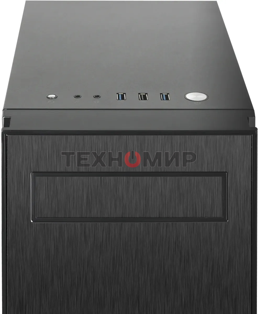 Компьютерный корпус CHIEFTEC HAWK AL-02B-TG-OP без БП, боковая панель из закаленного стекла, черный, ATX