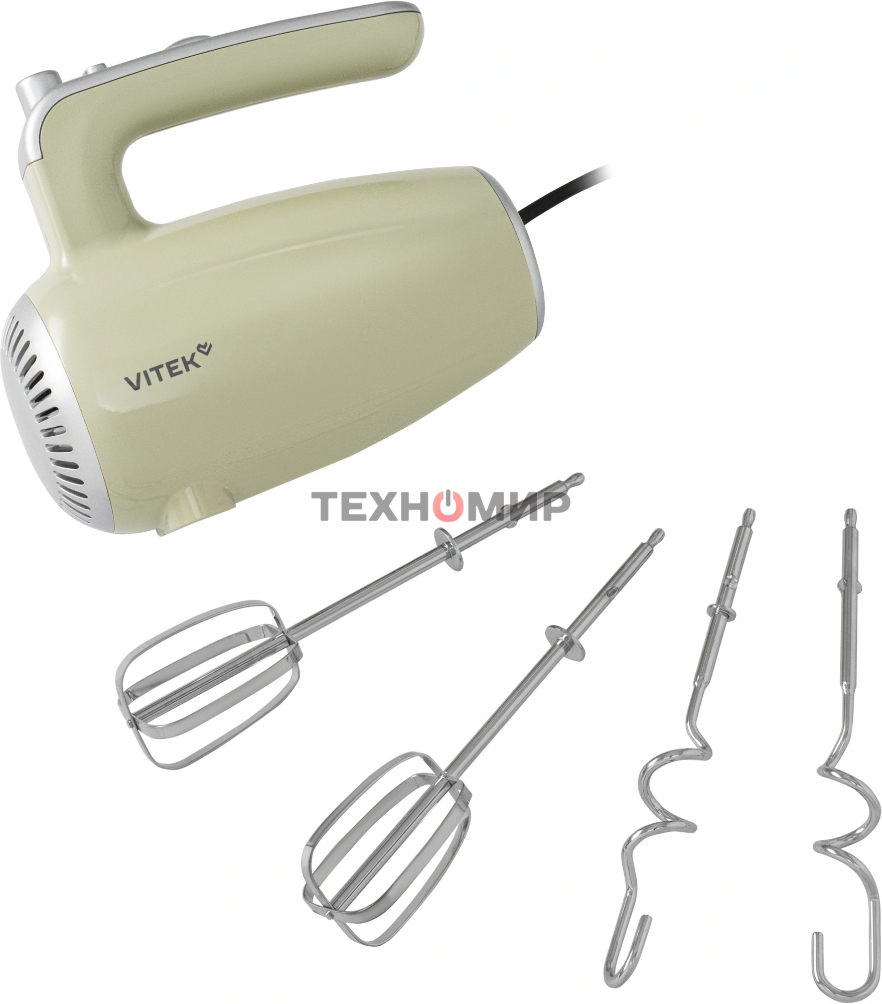 Миксер ручной Vitek VT-HM3002 800 Вт, фисташковый