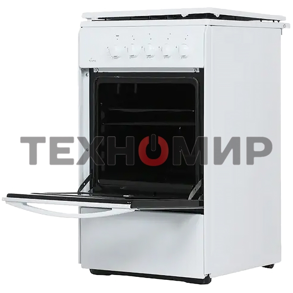 Плита газовая Flama RG 2401 W белый, конфорок 4 шт, духовка 50 л, 50 см x 85 см x 60 см