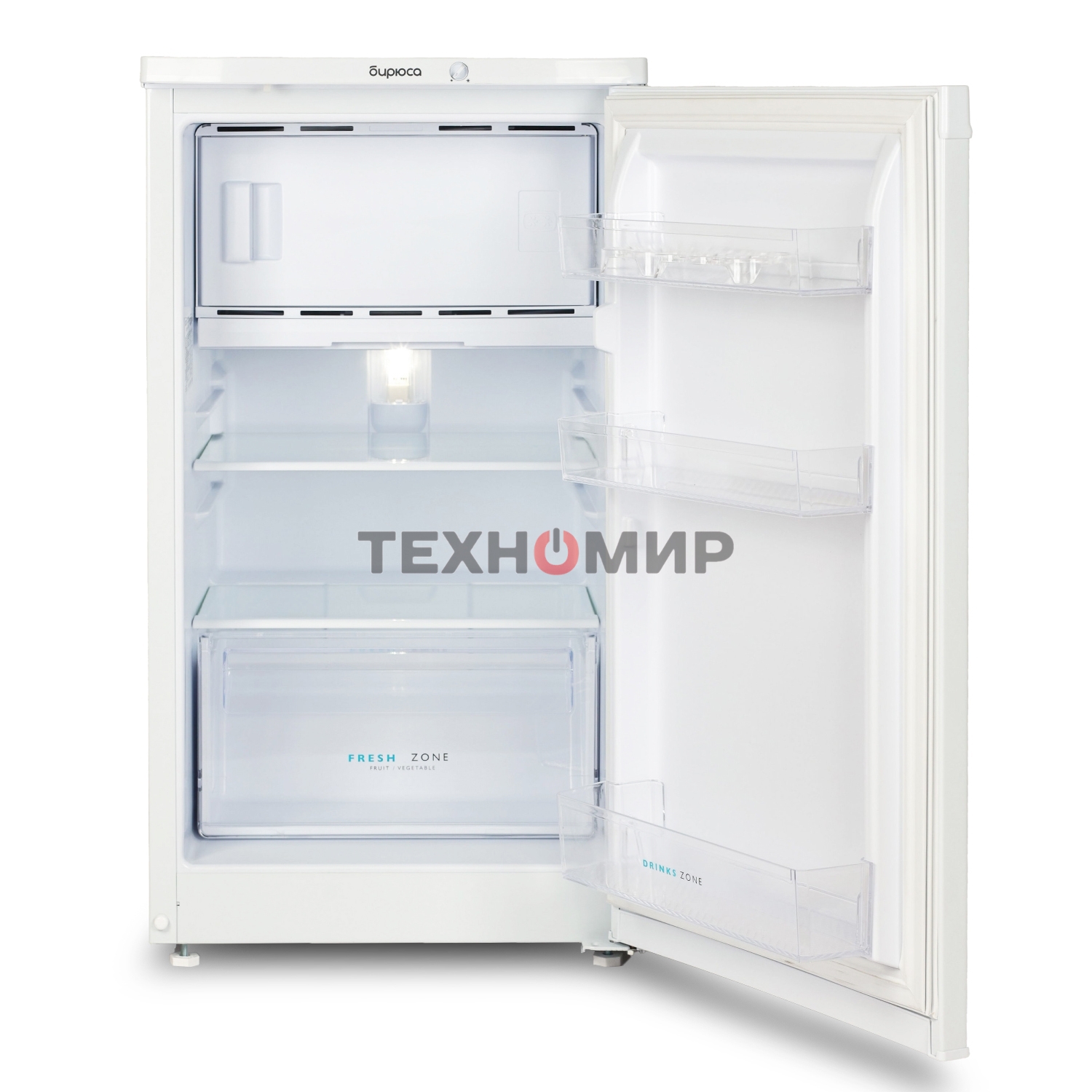 Холодильник Бирюса 408 белый однокамерный 88/27л морозилка сверху