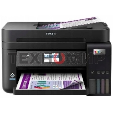 МФУ струйное Epson EcoTank L6270, A4, цветной, печ. до 33/15.5 стр/мин. (ч/б/цв.), 1200 x 4800 dpi (печ.), 1200x2400dpi (скан.), USB, RJ-45, Wi-Fi