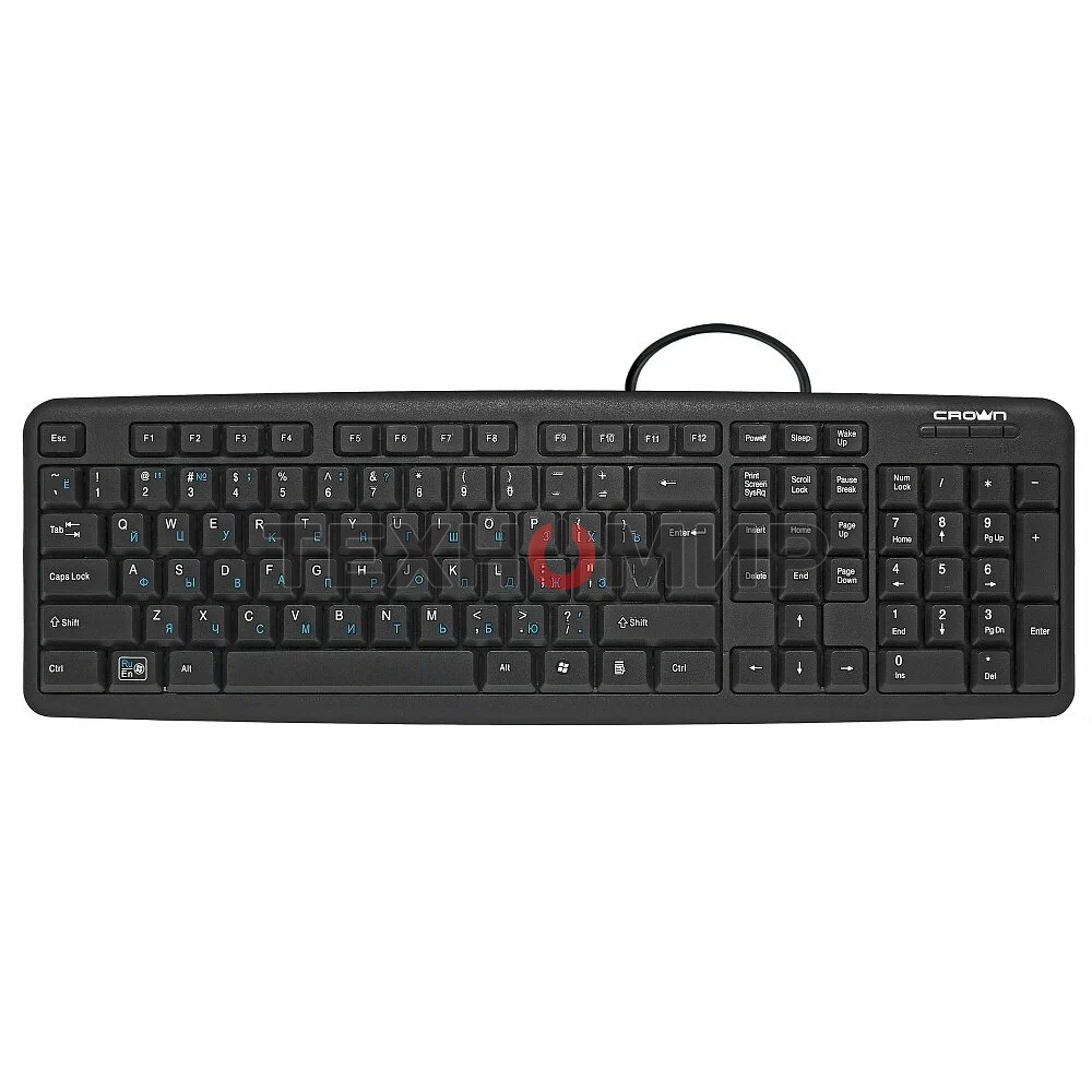 Клавиатура проводная CROWN CMK-F02B (OEM)