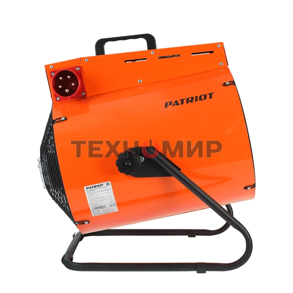 Тепловентилятор электрический Patriot PT-R 15, оранжевый/черный, 15 кВт, 150 м2, 380В, терморегулятор