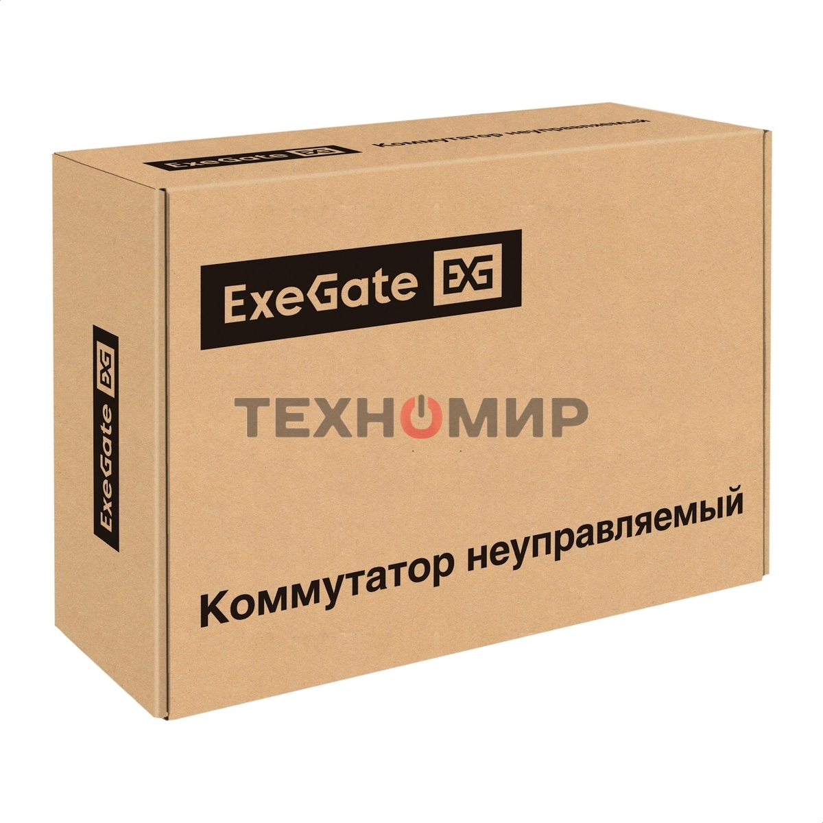 Коммутатор неуправляемый ExeGate EDES-1010D.8PoE-96W (10-портовый UTP 10/100 Base-Tx: 8 портов IEEE 802.3af (PoE), мощность PoE: 25W, суммарно 96W, 2 порта RJ45 uplink, настенный/настольный, металлический корпус)