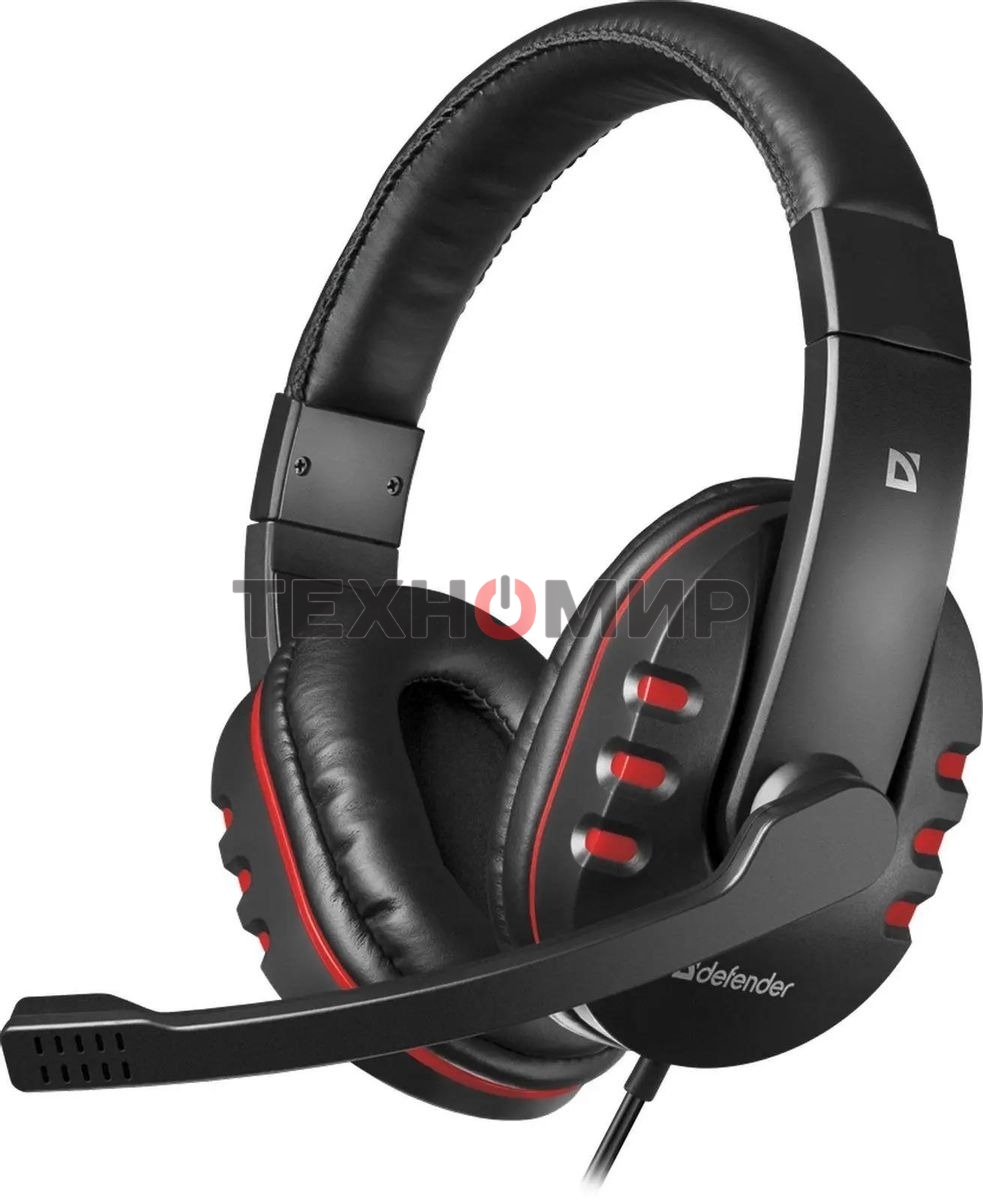 Гарнитура проводная Defender Warhead G-160 черный, кабель 2,5 м