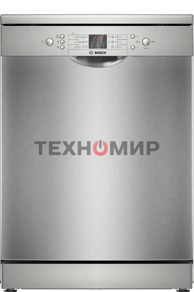 Посудомоечная машина Bosch SMS26DI00T, серебристый, 60 см, 13 компл., сушка теплообменник, 48 дБ, класс D