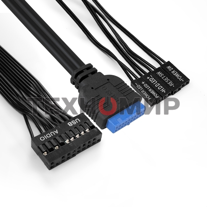 Компьютерный корпус Minitower ExeGate QA-412U-UNS500 (mATX, БП UNS500 с вент. 12см, 2хUSB+2хUSB 3.0, аудио, черный)