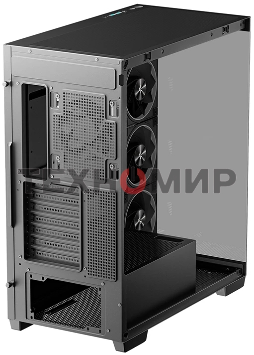 Компьютерный корпус Deepcool CG580 4F V2 без БП, боковое окно (панорама), 4x120мм ARGB PWM вентилятора, черный, ATX (R-CG580-BKADA4-G-2)