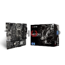 Материнская плата Biostar H610MS, LGA 1700, Intel H610, 2xDDR4, 4xSATA, 1xM.2, 1xPCIe 4.0 x16, 1xPCIe x1, 1xHDMI, 1xDP, 1x 1Gb LAN, 1xUSB-A 3.2 Gen 1, 4xUSB-A 2.0, 3x3.5 мм, 7.1, mATX