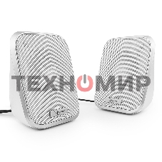 Акустическая система 2.0 Gembird SPK-100-W, белый, 6 Вт, регулятор громкости, USB-питание