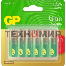 Батарея GP Ultra 15AUA21-2CRSBC12 AA (12шт) блистер
