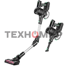 Пылесос ручной Kitfort КТ-5168 зеленый/черный, питание от аккумулятора, 75 Вт, уборка сухая, пылесборник 0.5 л, работа от АКБ max 32 мин.