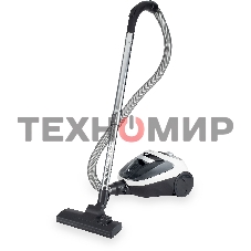 Пылесос Hyundai HYV-C1995 белый/черный, 250/1800 Вт, уборка сухая, пылесборник контейнер 1.5 л