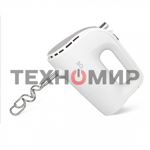 Миксер BQ MX423 White-Steel, Мощность 500 Вт, 5 скоростей, Режим Турбо