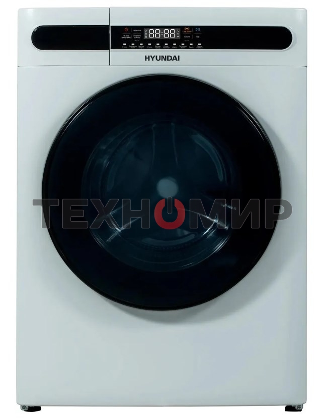 Стирально-сушильная машина Hyundai WMD8413 белый, загр. фронтальная макс.: 8 кг 1400 об/мин класс: А++