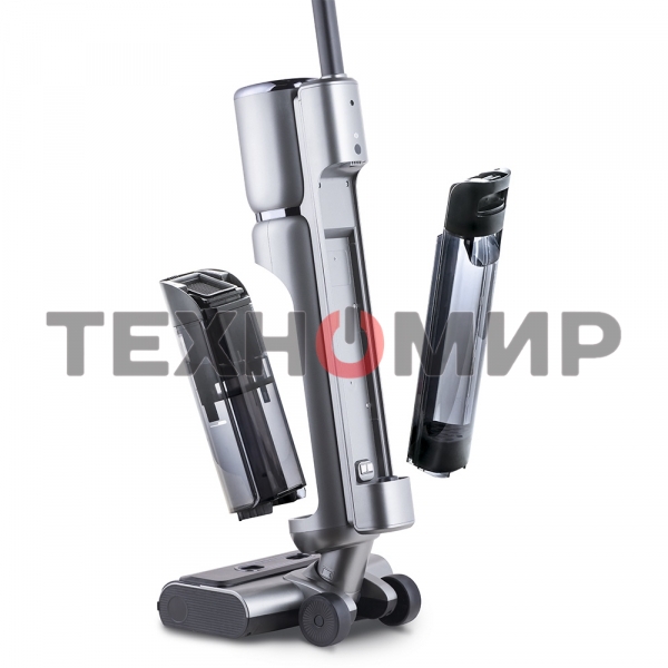 Пылесос вертикальный Thomas AQUA FLOORCLEANER CORDLESS (785501) серый, питание от аккумулятора, 21 Вт, уборка влажная, пылесборник 0.72 л, работа от АКБ max 35 мин.