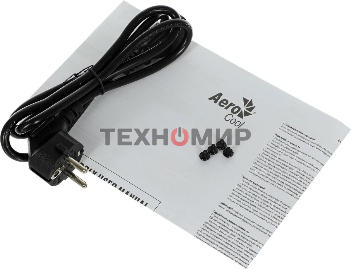 Блок питания Aerocool/Formula KCAS PLUS 600W, 600Вт, 80 PLUS Bronze, 120мм, черный