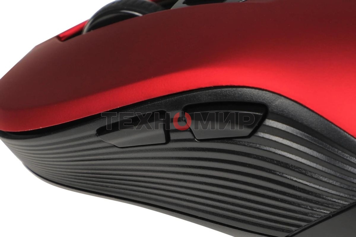 Мышь беспроводная Defender Gassa MM-105 красный, 1600 dpi, радиоканал, USB, кнопки - 6