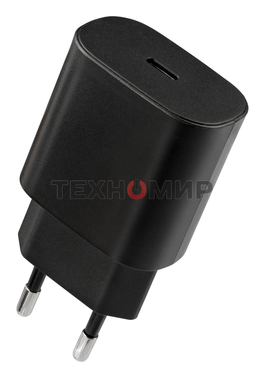 Сетевое зарядное устройство Defender UPA-125 25W,USB C,кабель Type-C,черный