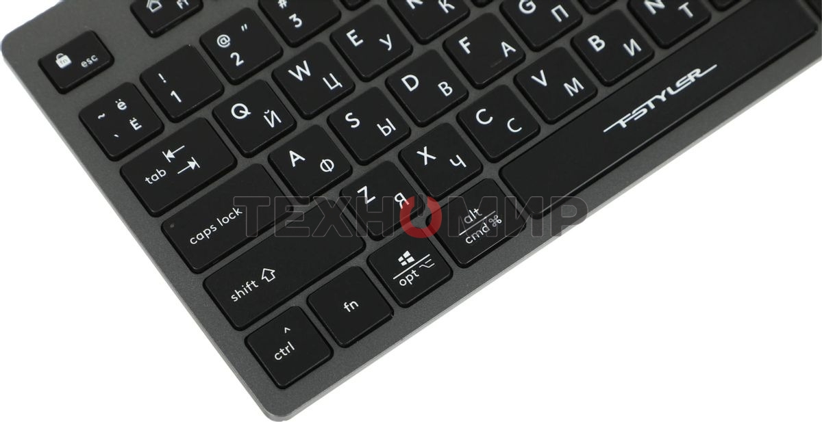 Клавиатура проводная A4Tech Fstyler FX50, USB, серый