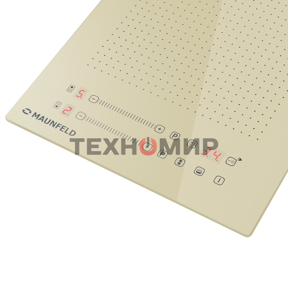 Индукционная варочная панель Maunfeld CVI292S2FBG Inverter независимая, бежевый
