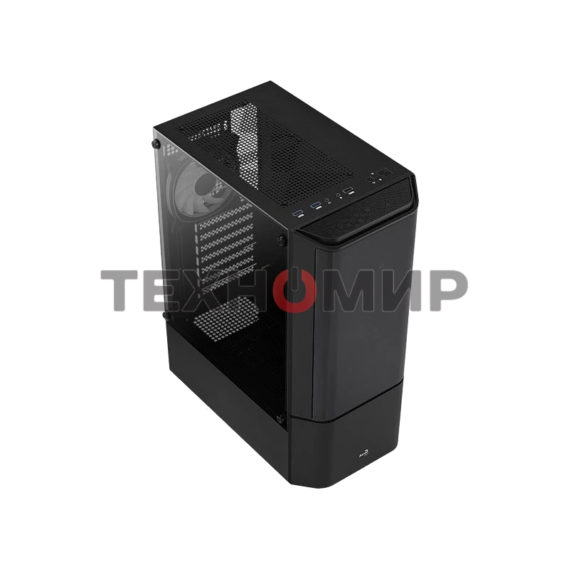 Компьютерный корпус MidTower Aerocool/Formula Quantum-G-BK-v2 черный без Б/п, ATX 3FRGb Fan on front panel