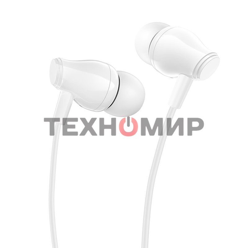 Проводные наушники Borofone BM61 белый, вкладыши, проводной