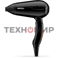 Фен BaByliss 5344E черный, 2000 Вт, компактный