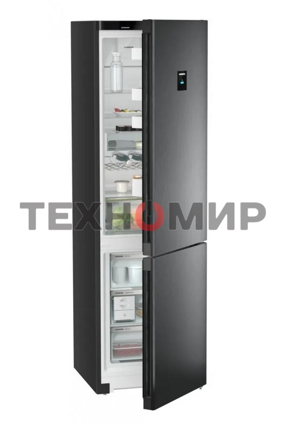 Холодильник Liebherr CNBDC 573I-22 001 черная нержавеющая сталь двухкамерный 266/94л морозилка снизу