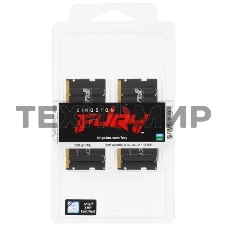 Оперативная память Kingston Fury Impact, DDR5, 32Gb (2x16 Gb), 4800 MHz, CL38, SO-DIMM