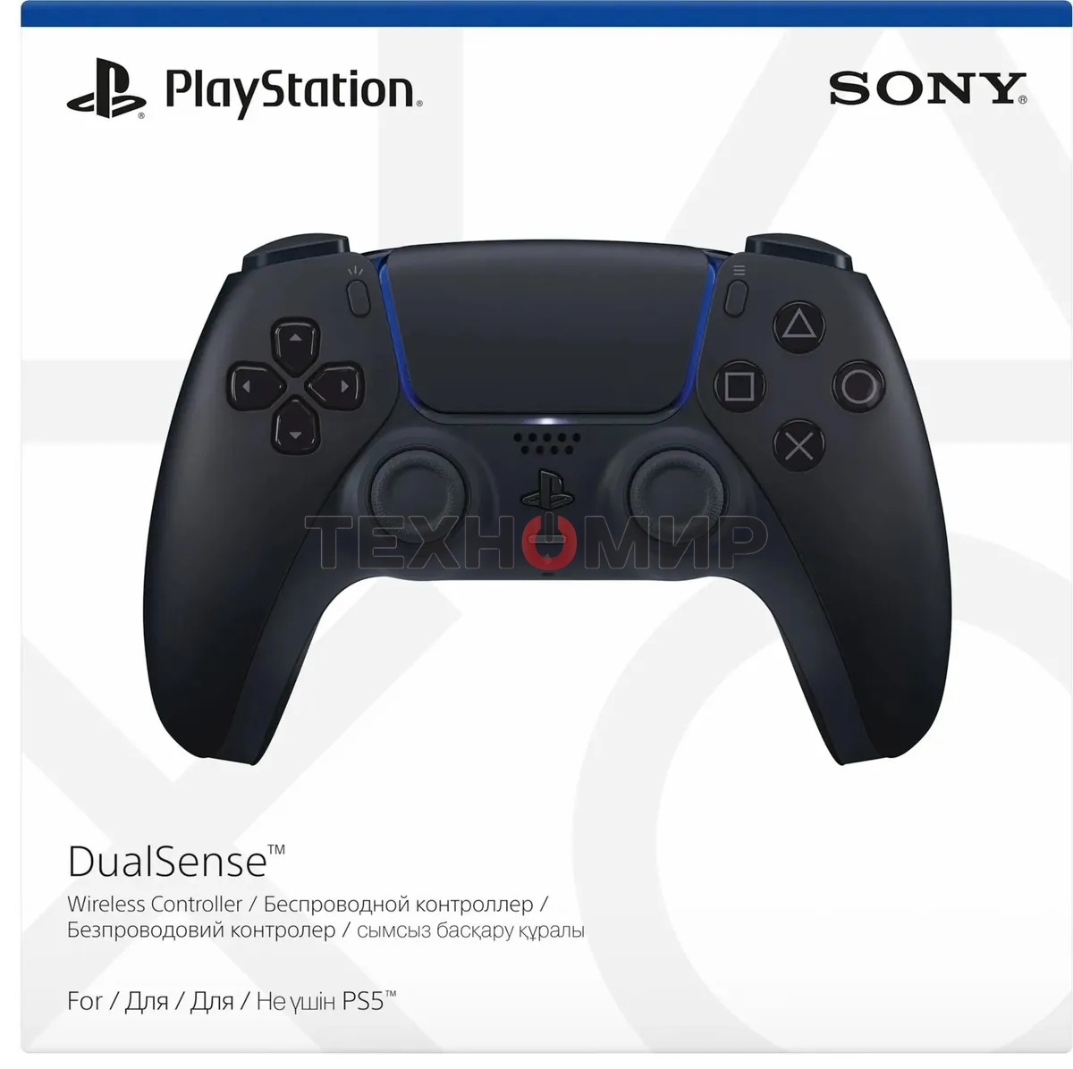 Геймпад Sony PlayStation 5 DualSense Wireless Controller CFI-ZCT1W черный (PS719827696)