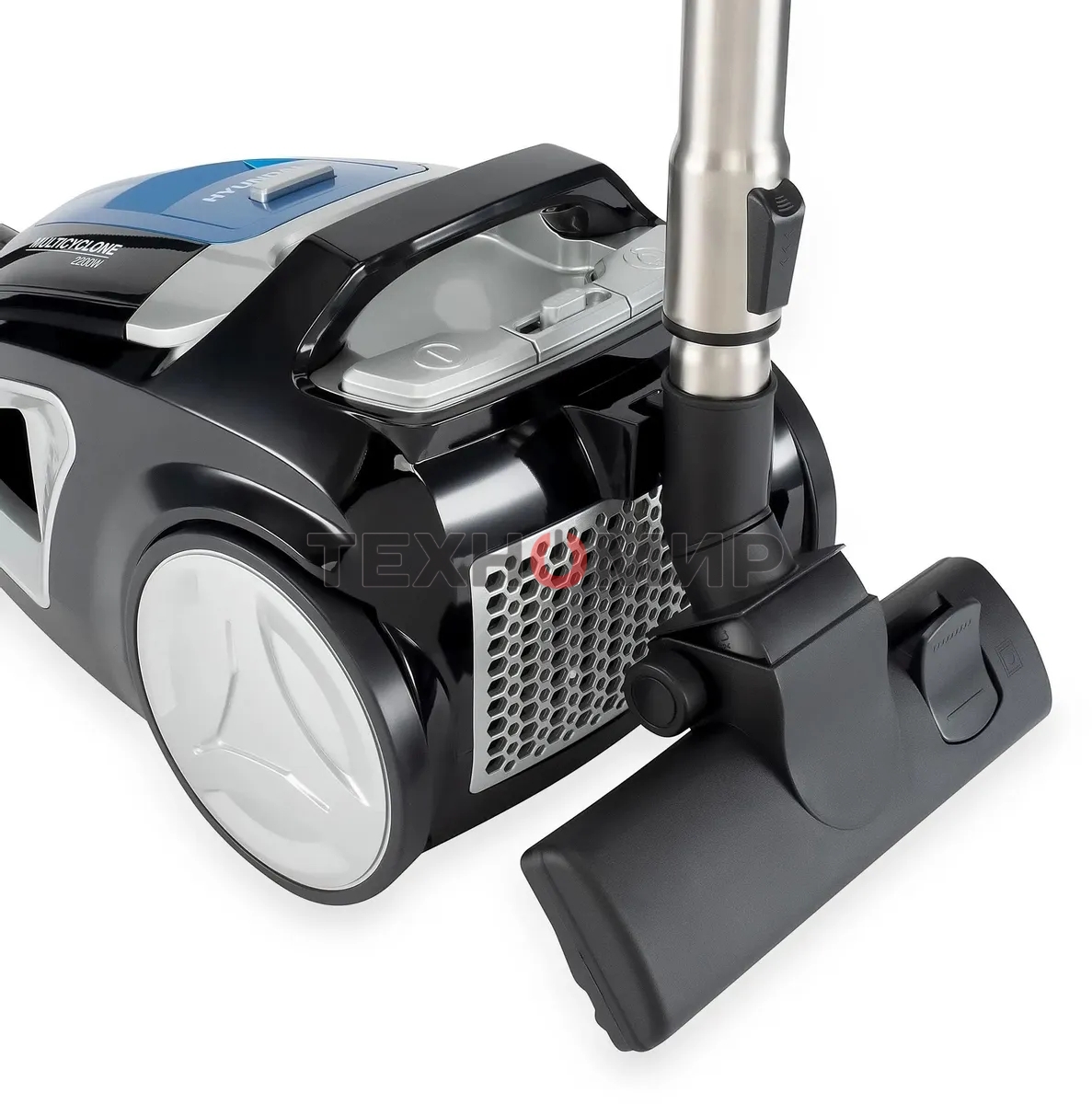 Пылесос Hyundai HYV-C2530 черный/синий, 400/2200 Вт, уборка сухая, пылесборник контейнер, 1.7 л