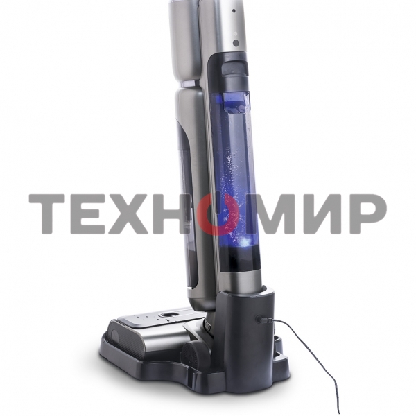 Пылесос вертикальный Thomas AQUA FLOORCLEANER CORDLESS (785501) серый, питание от аккумулятора, 21 Вт, уборка влажная, пылесборник 0.72 л, работа от АКБ max 35 мин.