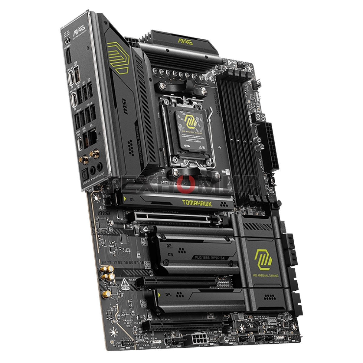 Материнская плата MSI MAG X870E TOMAHAWK WIFI, AM5, AMD X870, 4xDDR5, 4xSATA, 4xM.2, 1xPCI-E 5.0 x16, 1xPCI-E 4.0 x4, 1xPCI-E 3.0 x1, 1xHDMI, 2xUSB Type-C, 1x5Gb LAN, 2xUSB-A 3.2 Gen 2, 3xUSB-A 3.2 Gen 1, 4xUSB-A 2.0, 7.1, Wi-Fi 7, ATX