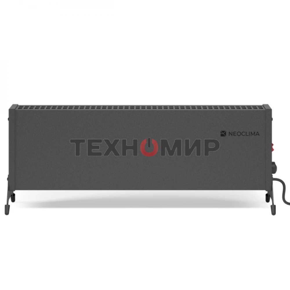 Конвектор электрический Neoclima Nano 1500B черный, 1500 Вт, 20 м2, термостат