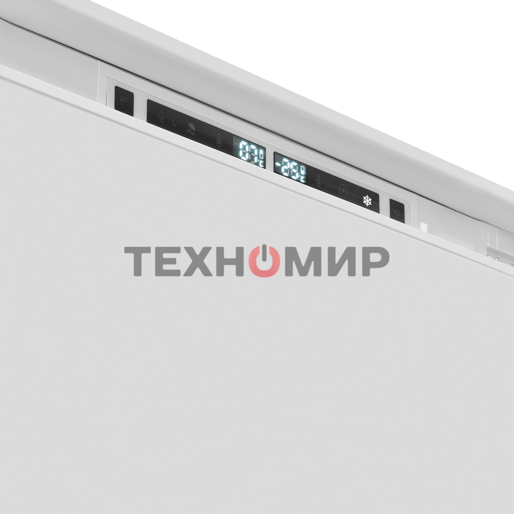 Встраиваемый холодильник Maunfeld MBF193NFW1GR Inverter белый двухкамерный 257/84 л морозилка снизу, No Frost