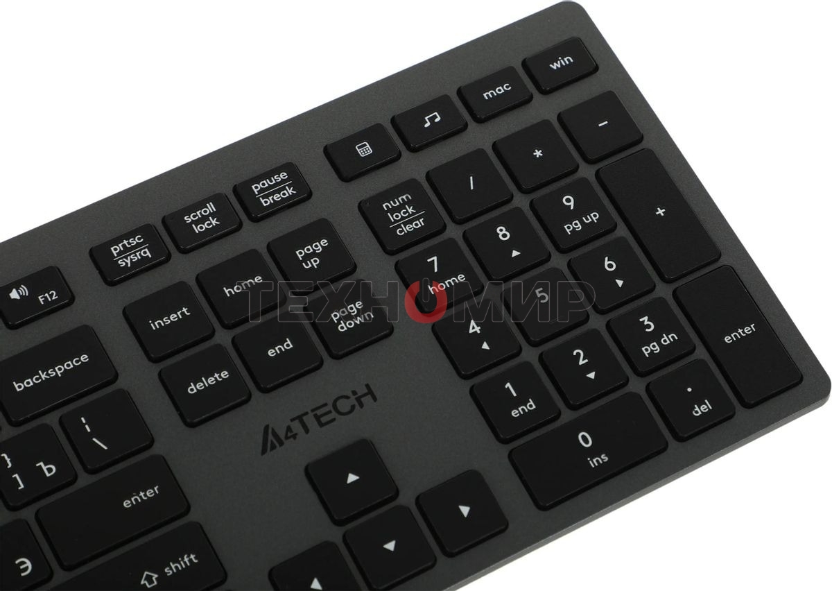 Клавиатура проводная A4Tech Fstyler FX50, USB, серый