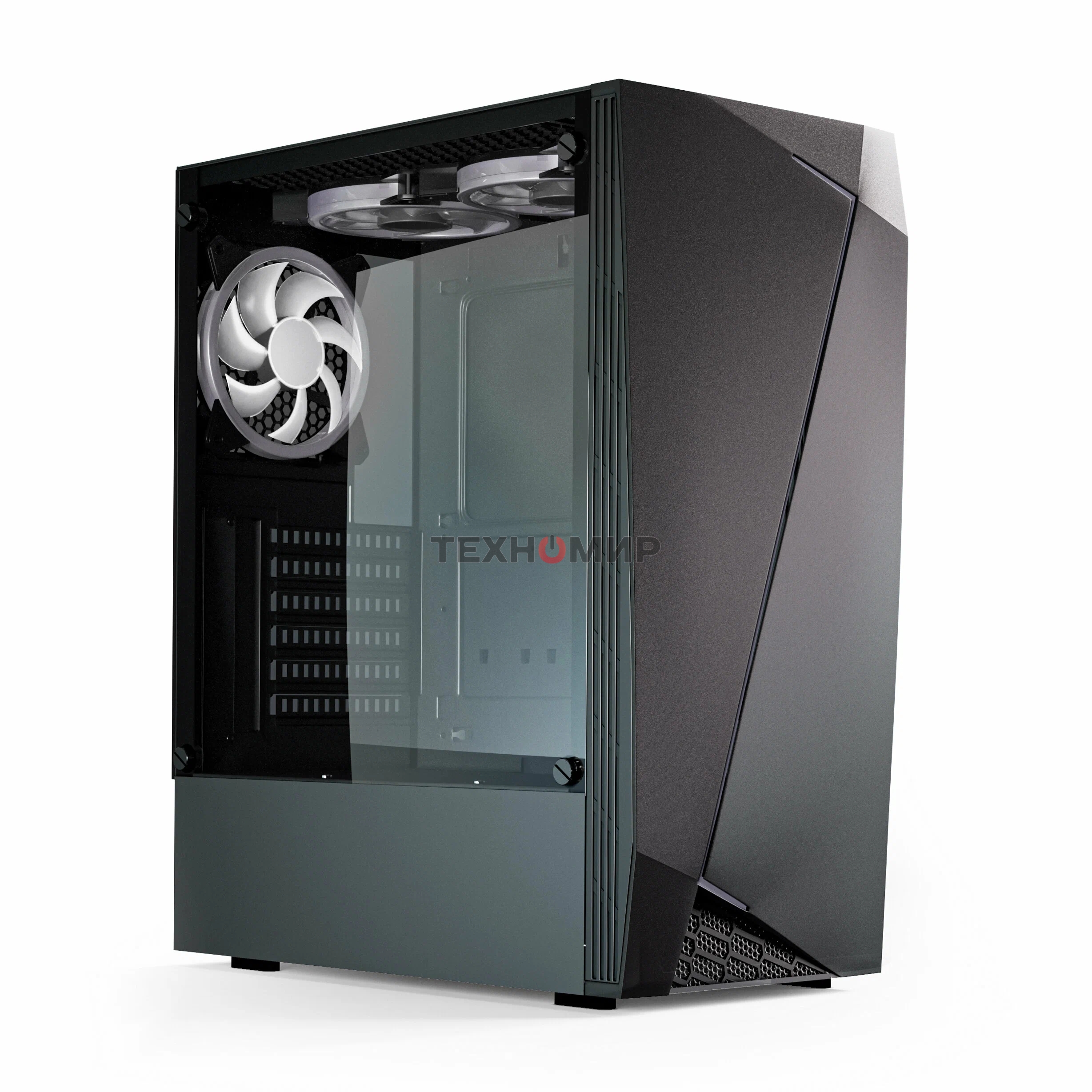 Компьютерный корпус ABR GQ-2 (8018) (USB 3.0X1 + USB 2.0 X2+audio)