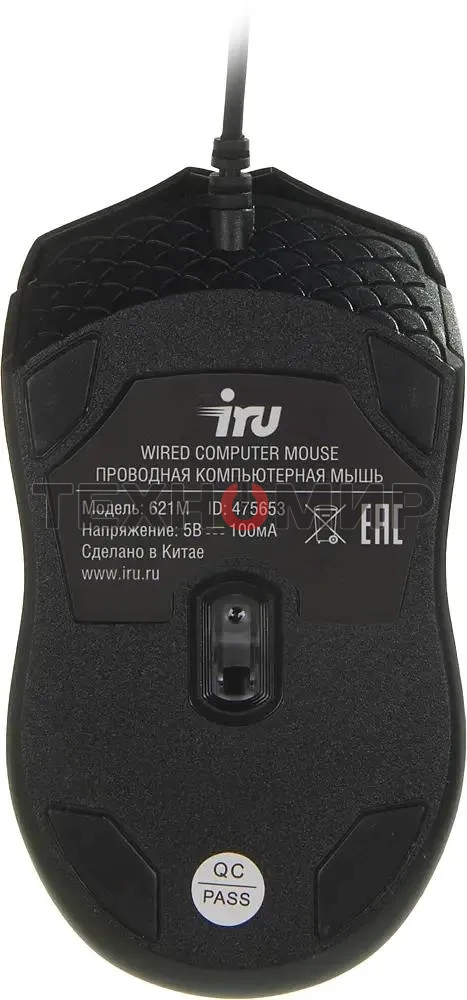 Комплект клавиатура + мышь Oklick 621M IRU клав:черный мышь:черный USB