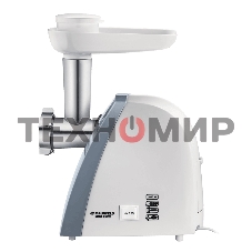Мясорубка электрическая Maunfeld MMG.231W белый, 2000 Вт, 1.5 кг/мин, реверс, защита от перегрузки, насадки - 5