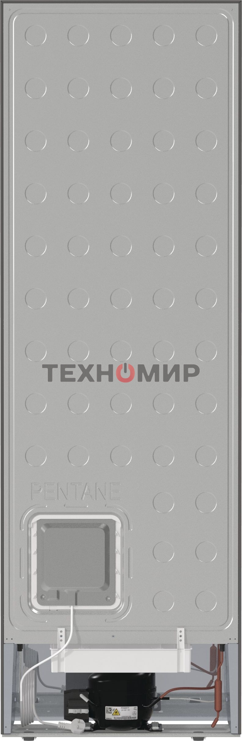 Холодильник Gorenje NRKE62XL серебристый металлик двухкамерный 203/99л морозилка снизу, No Frost