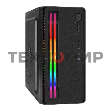 Компьютерный корпус Minitower ExeGate mEVO-7805-XP500 (mATX, БП XP500 с вент. 12см, 2*USB+1*USB 3.0, аудио, черный, с 2*RGb подсветкой)