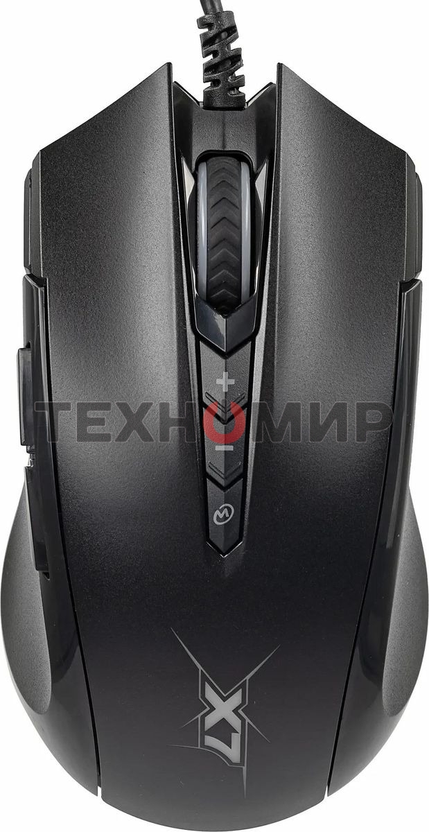 Мышь проводная A4Tech X89 черный, 2400 dpi, USB, кнопки - 8