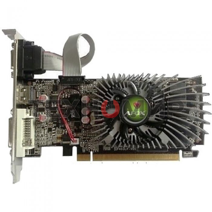 Видеокарта AFOX Geforce GT220 1Gb DDR3 128Bit DVI HDMI VGA LP Single Fan