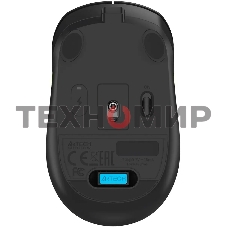 Мышь беспроводная A4Tech Fstyler FG10CS Air черный/зеленый, 2000 dpi, радиоканал, USB, кнопки - 4