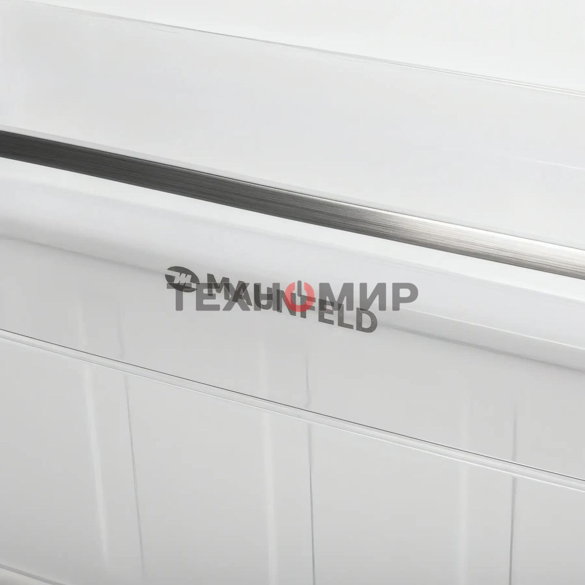 Холодильник Maunfeld MFF144SFW белый глянц. двухкамерный 154/52л морозилка снизу, ручная разморозка