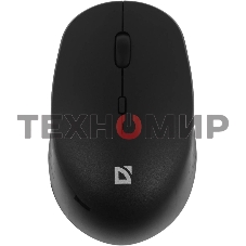 Мышь беспроводная Defender Auris MB-027 черный, 1600 dpi, радиоканал, USB, кнопки - 4