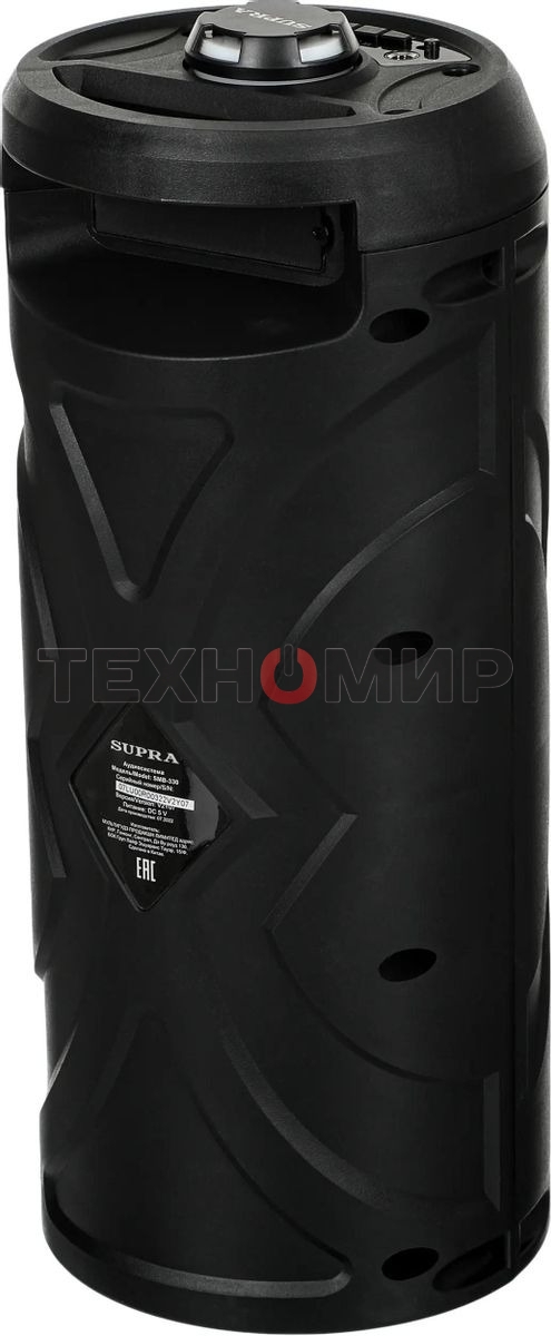 Акустическая система SUPRA SMB-330, 20Вт, с караоке, Bluetooth, FM, USB, черный