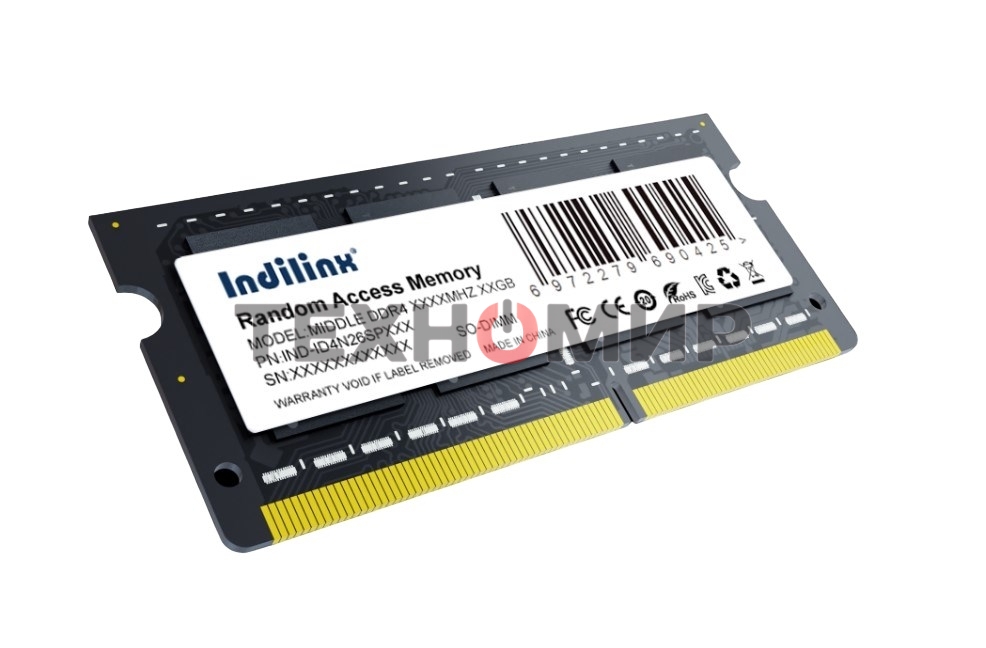 Оперативная память Indillinx, DDR4, 16GB (1x16 GB), 3200 MHz, CL22, SO-DIMM